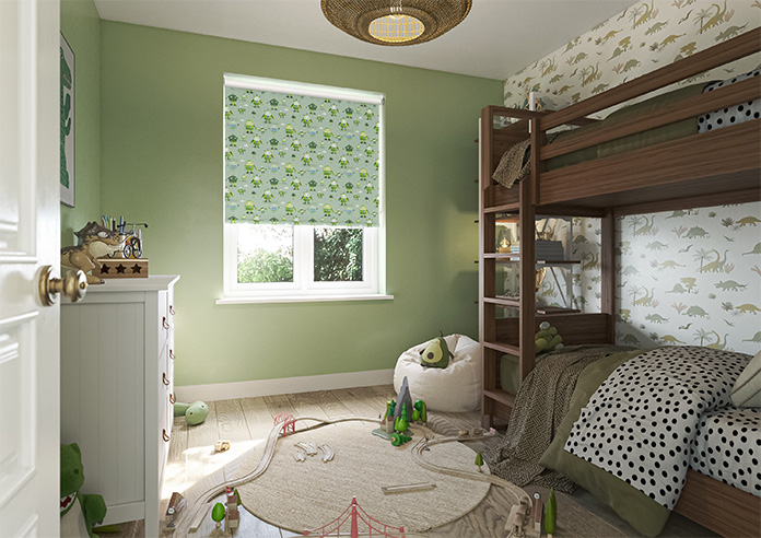 Sparky Squad, Lime Green - Roller Blind - Image 7